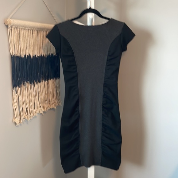 Dynamite fitted ruched dress, black, size S - Picture 2 of 5